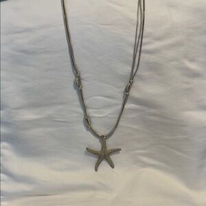 Chico's Silver Starfish Necklace